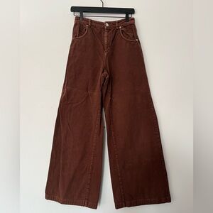 Wide Leg Corduroy Pants